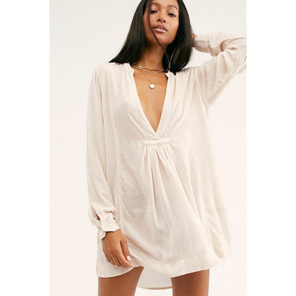 CP Shades x Free People Pink Velvet Dress